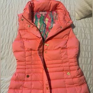 Lilly Pulitzer coral vest, size S
